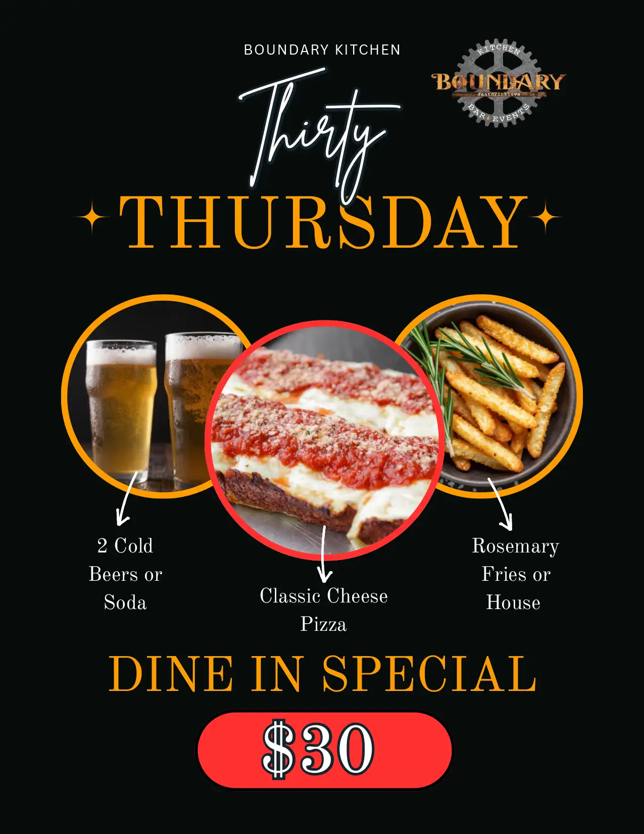 30 Thursday Pizza Pack Featured Special Menu 30 Thursday Pizza Pack Featured Special Menu